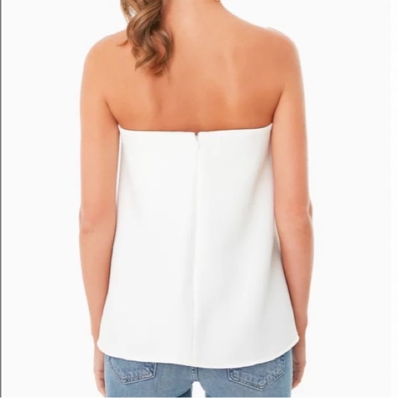 Tuckernuck Ivory Strapless White Marin Blouse Sz M - Picture 3 of 9